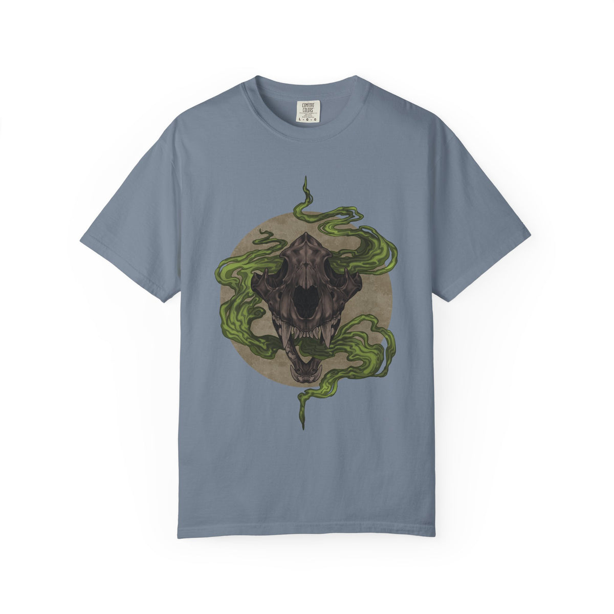 Tiger Skull Creature Shirt | Gothic Animal Tee | Supernatural Art