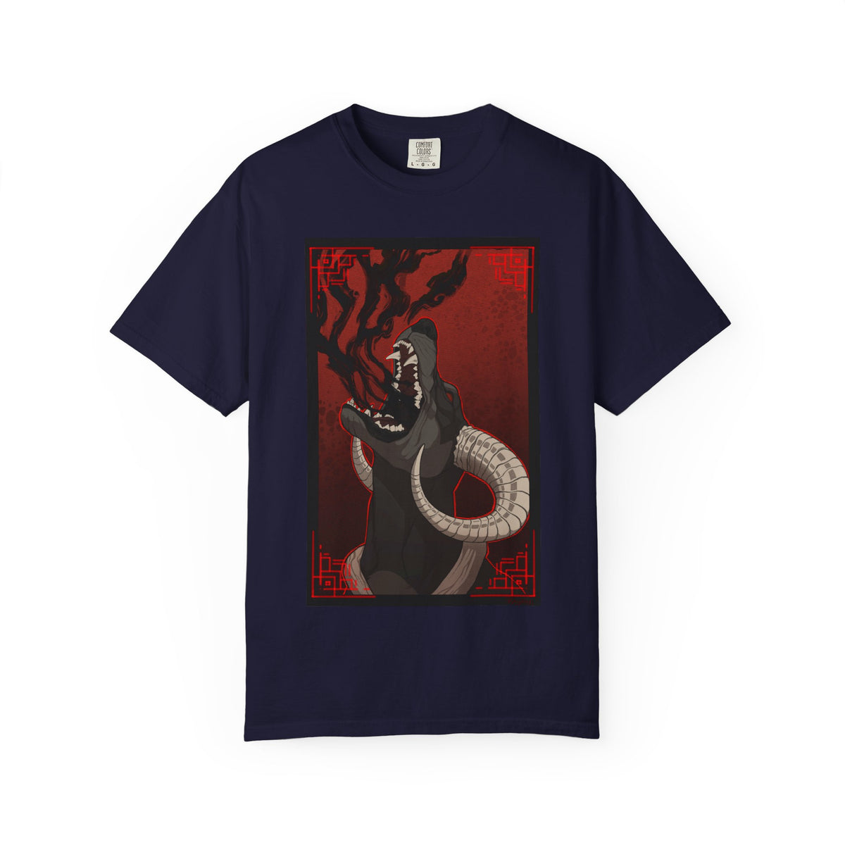 Houndoom Pokémon Shirt | Haloween | Artistic vision Tee | Dark Canine | Demon Dog Art | Wearable Beast Art
