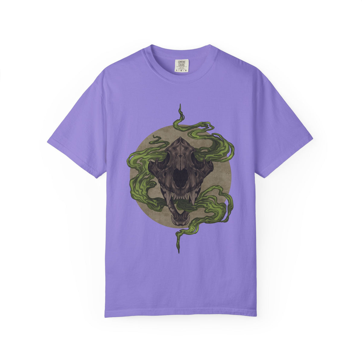 Tiger Skull Creature Shirt | Gothic Animal Tee | Supernatural Art
