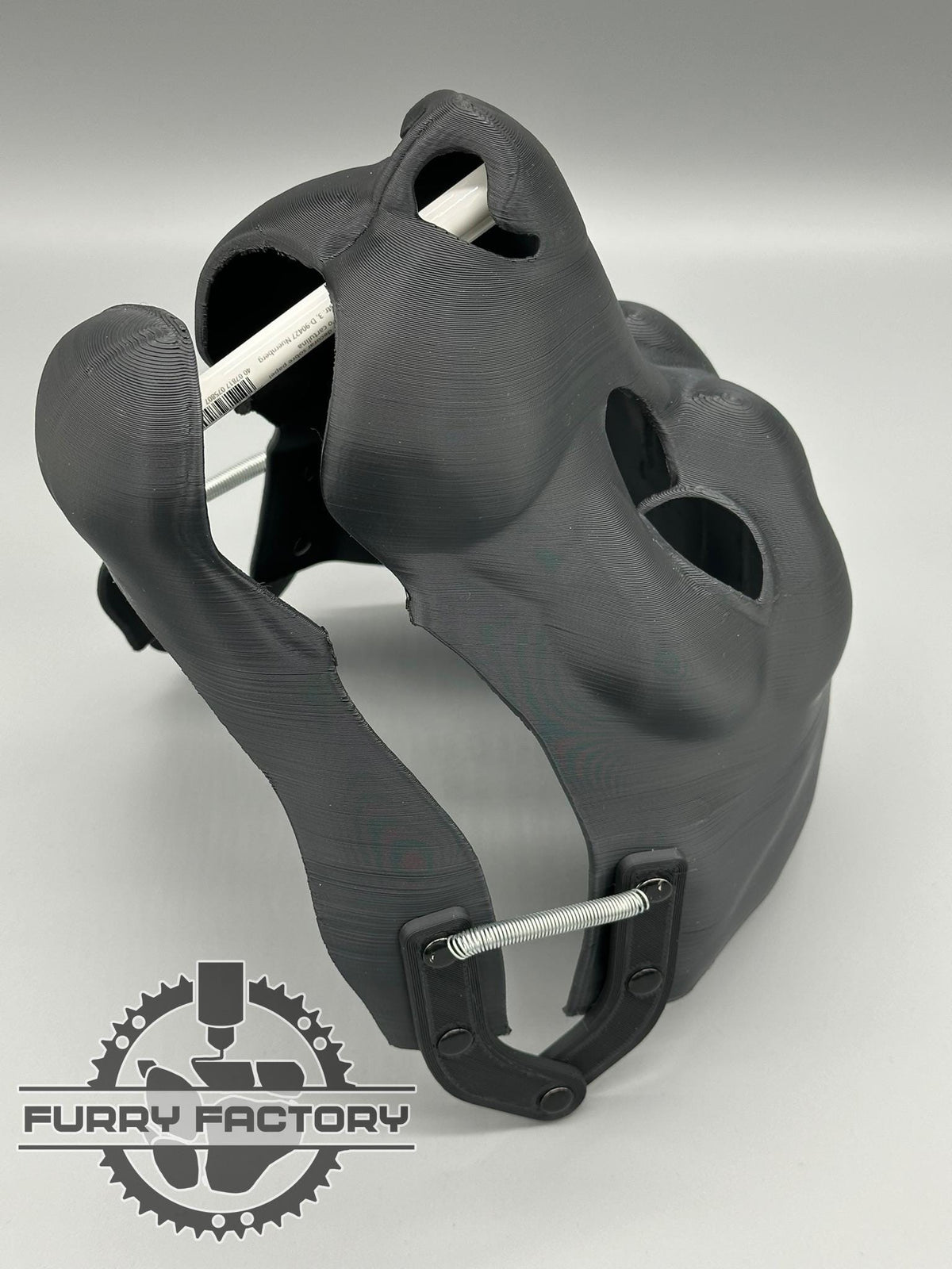 Snow Leopard Fursuit Head Base: Realistic 3D Printed Moving Jaw Feline Snep Blank