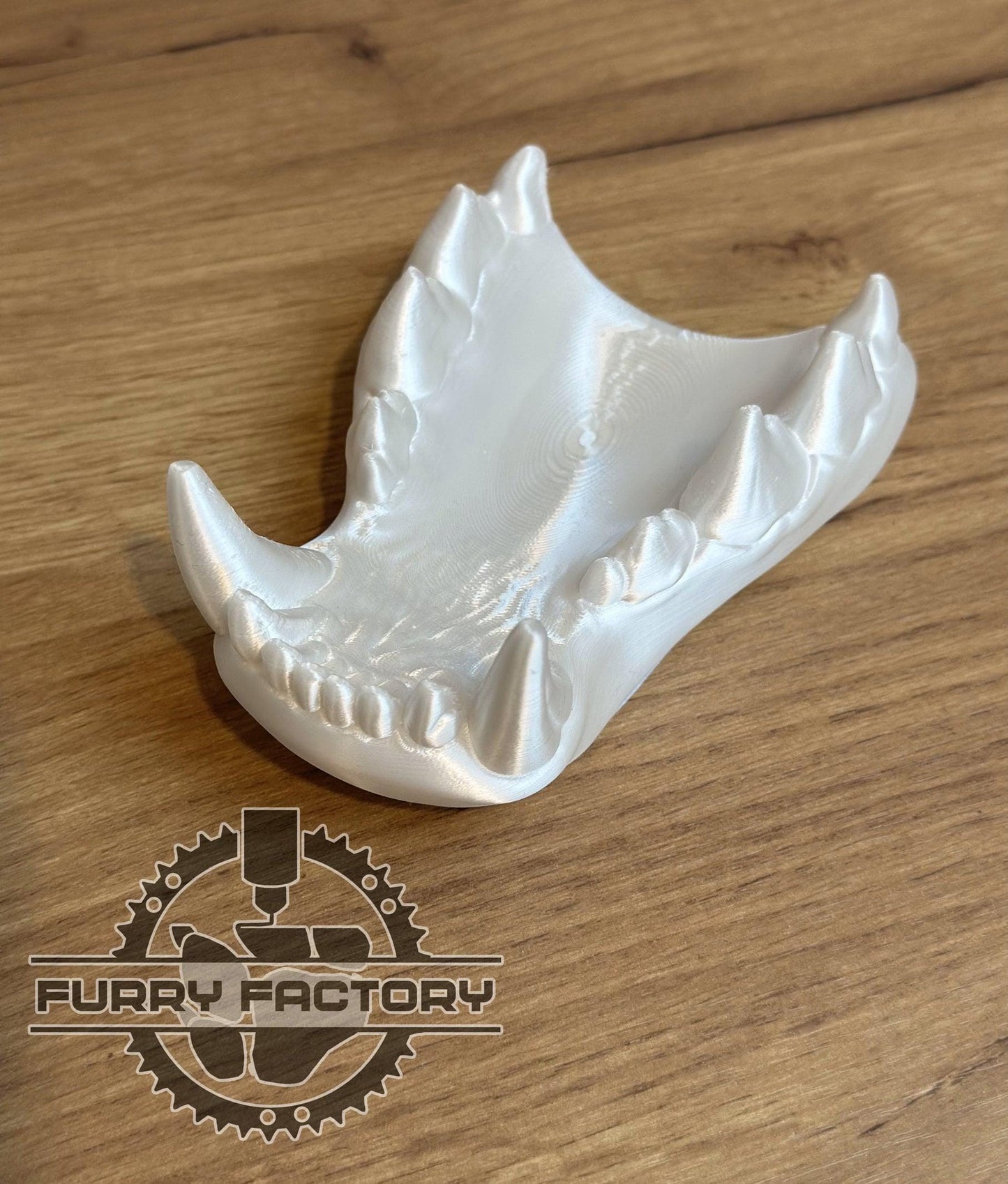 Hyena Fursuit Jaw Set: 3D Printed Realistic Teeth for Yeen Masks