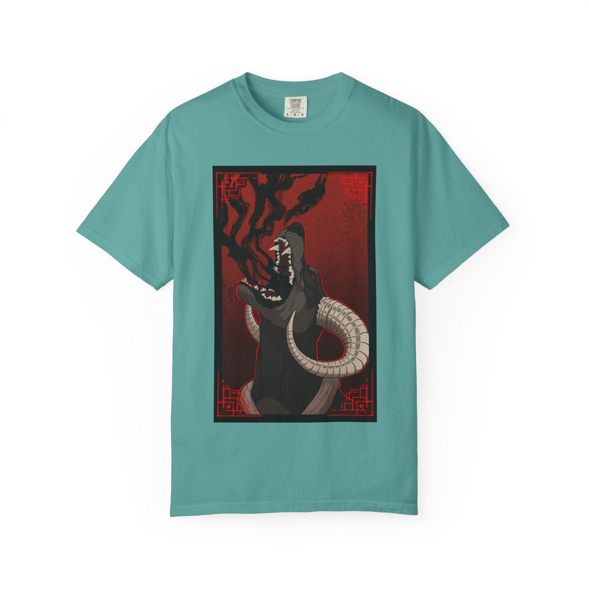 Houndoom Pokémon Shirt | Haloween | Artistic vision Tee | Dark Canine | Demon Dog Art | Wearable Beast Art
