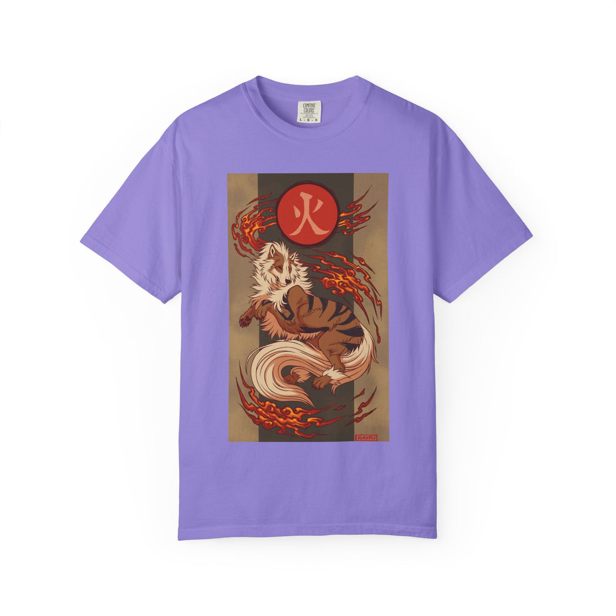 okémon x Okami Crossover | Arcanine x Amaterasu Wearable Art Tee | Japanese Wolf Spirit x Fire Hound T-Shirt | Graphic shirt |