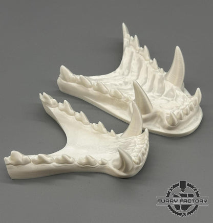 Wolf Fursuit Jaw Set: 3D Printed Realistic Canine Teeth