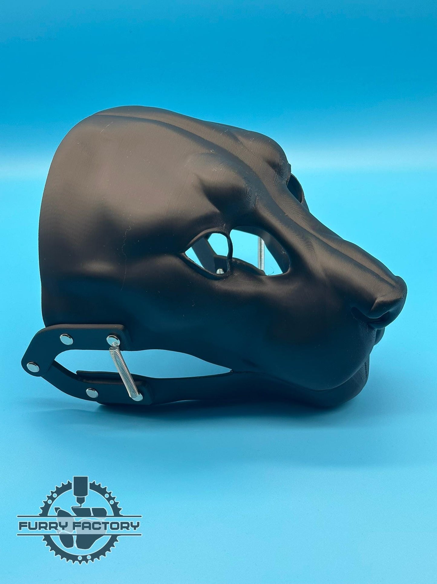 Lynx Fursuit Head Base - Realisitc with Moving jaw (3D printed)