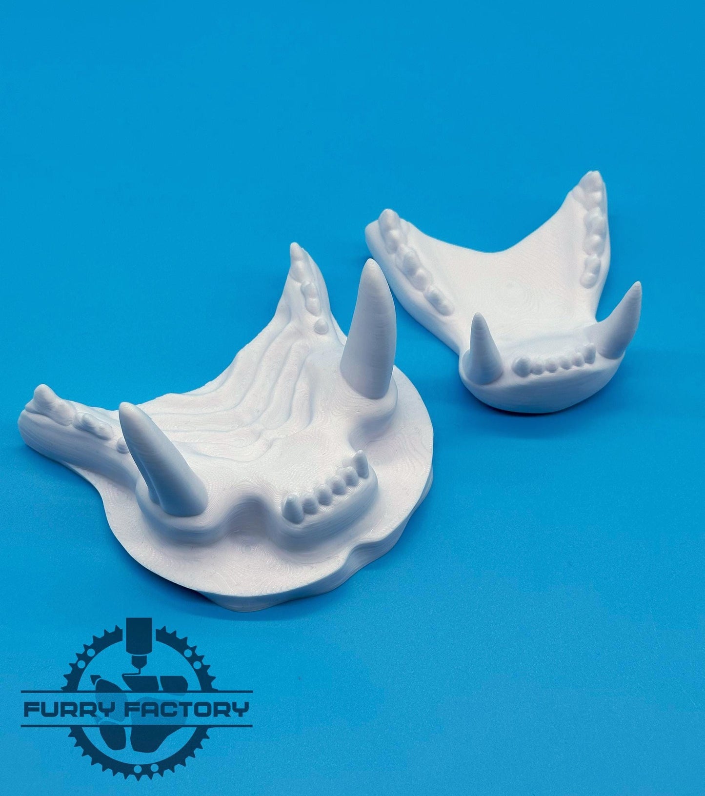 Tiger Fursuit Jaw Set: 3D Printed Realistic Big Cat Teeth