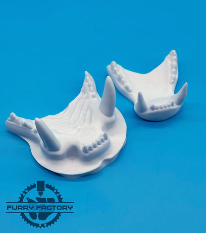 Tiger Fursuit Jaw Set: 3D Printed Realistic Big Cat Teeth