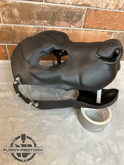 Hyena fursuit head blank, Realistic Fursuit 3D printed base, moving jaw