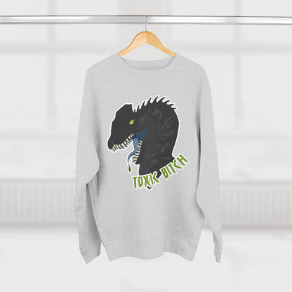Dilophosaurus Dinosaur "Toxic Bitch" Crewneck Sweatshirt