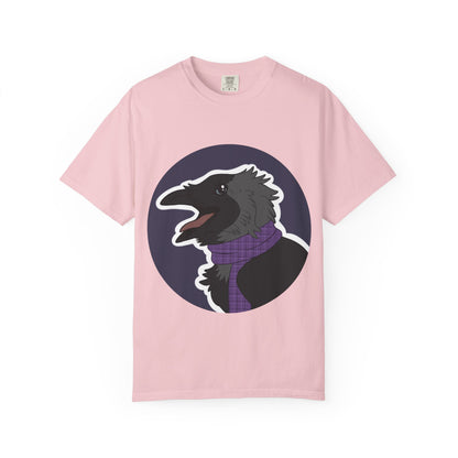 Raven Portrait T-Shirt | Raven with Scarf Graphic Tee