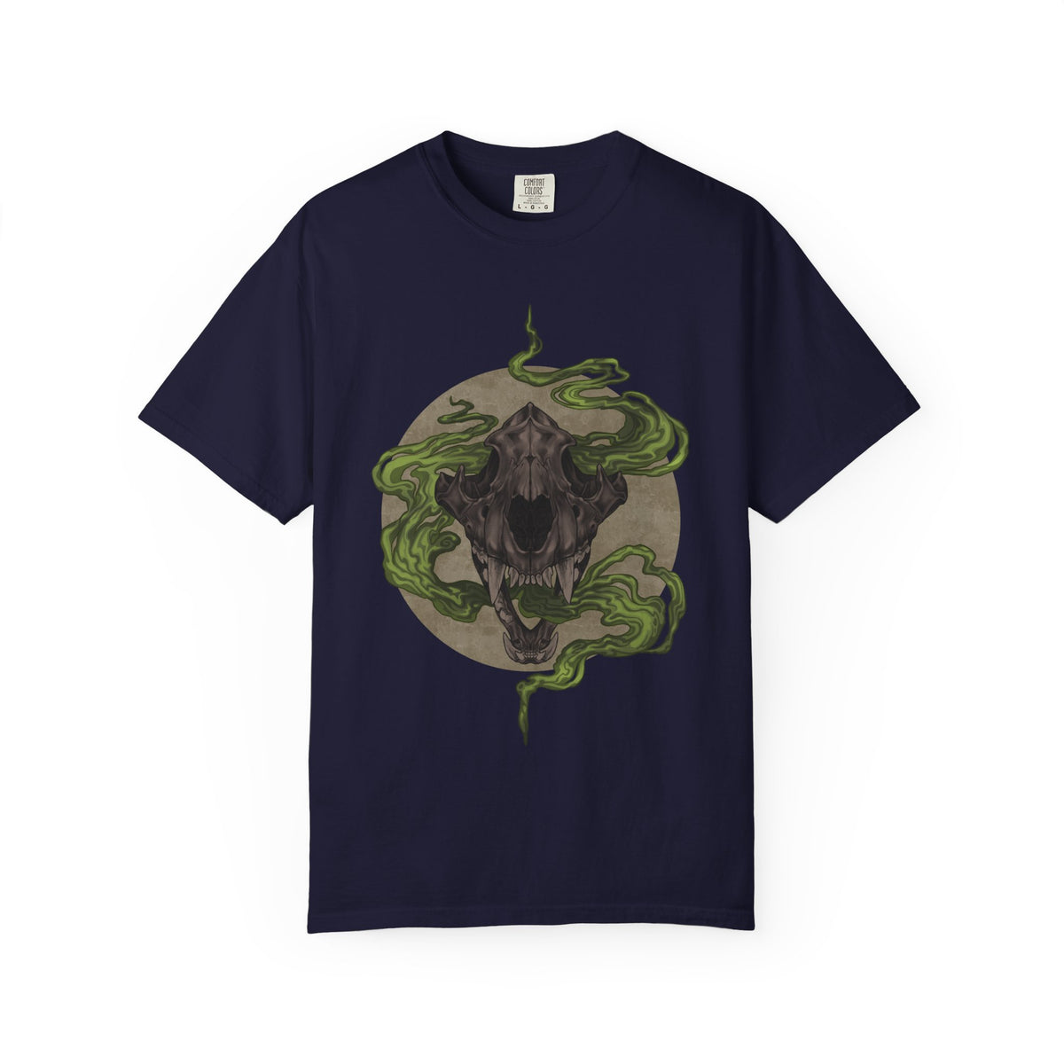 Tiger Skull Creature Shirt | Gothic Animal Tee | Supernatural Art