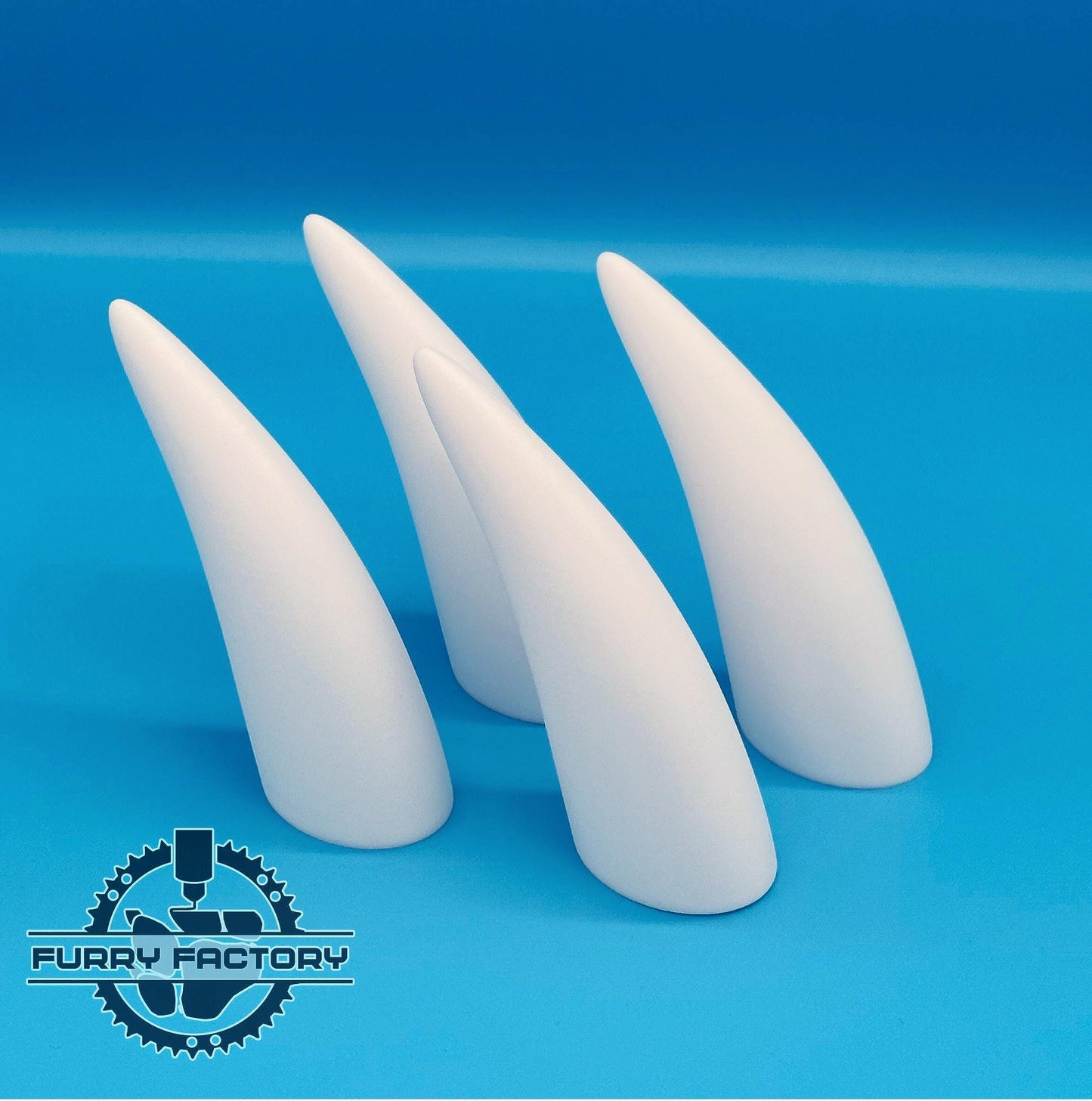 Medium Fursuit Horns: Lightweight 3D Printed Pair for Dragon and Demon Cosplay