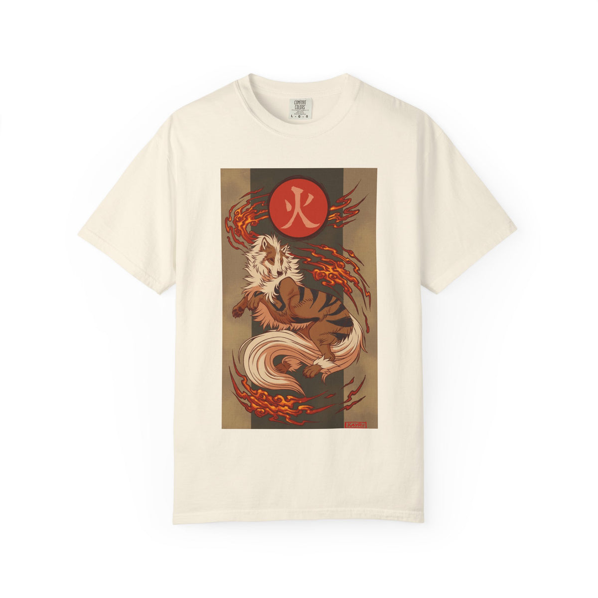 okémon x Okami Crossover | Arcanine x Amaterasu Wearable Art Tee | Japanese Wolf Spirit x Fire Hound T-Shirt | Graphic shirt |