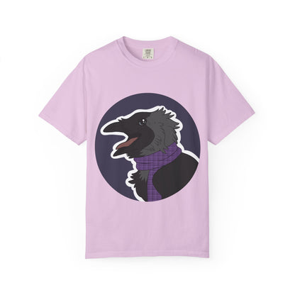 Raven Portrait T-Shirt | Raven with Scarf Graphic Tee