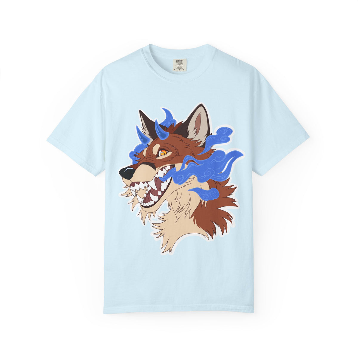 Japanese Fox Yokai T-Shirt | Oni Fox Shirt | Spirit Demon Tee | Furry Art | Artist Zoomorphic Graphic Tee shirt