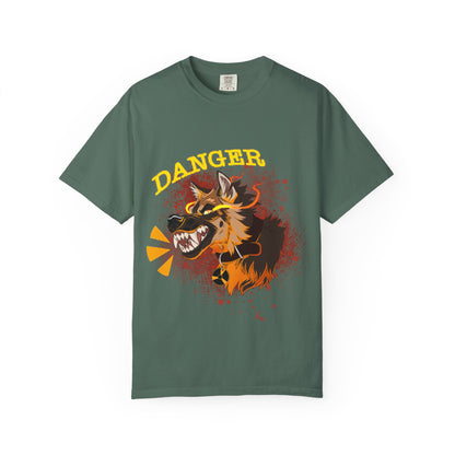Danger Dog T-Shirt | Grunge Snarling Aggressive Dog Shirt | Dog Lover Gift | Furry Animal Tee | Animal Kingdom