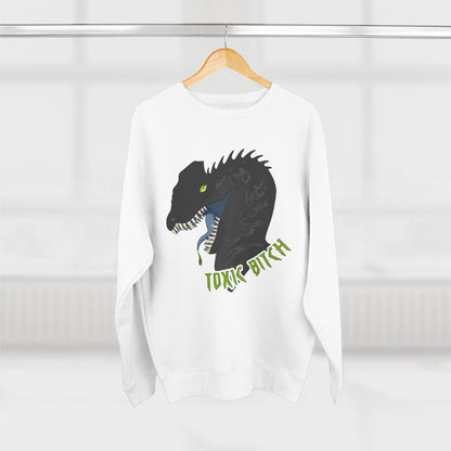 Dilophosaurus Dinosaur "Toxic Bitch" Crewneck Sweatshirt