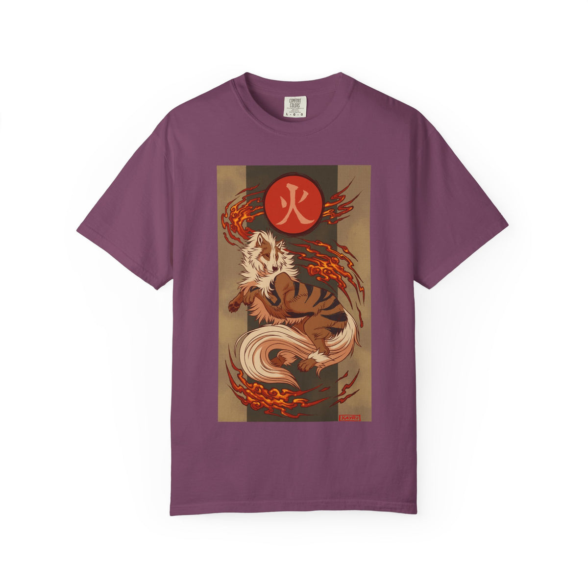 okémon x Okami Crossover | Arcanine x Amaterasu Wearable Art Tee | Japanese Wolf Spirit x Fire Hound T-Shirt | Graphic shirt |