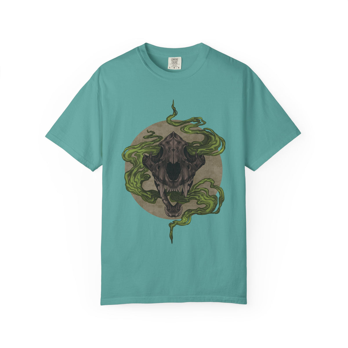 Tiger Skull Creature Shirt | Gothic Animal Tee | Supernatural Art