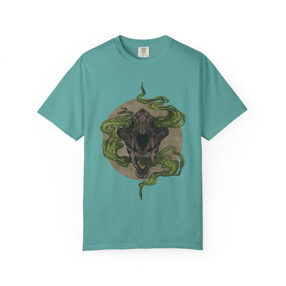 Tiger Skull Creature Shirt | Gothic Animal Tee | Supernatural Art