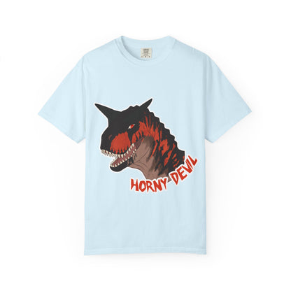 Carnotaurus Dinosaur Graphic Tee: Vintage Zine Style, Ring-Spun Cotton (Adults)