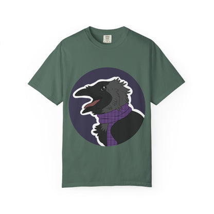 Raven Portrait T-Shirt | Raven with Scarf Graphic Tee