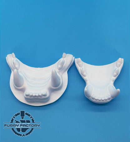 Domestic Cat Fursuit Jaw Set: Small 3D Printed Realistic Feline Teeth