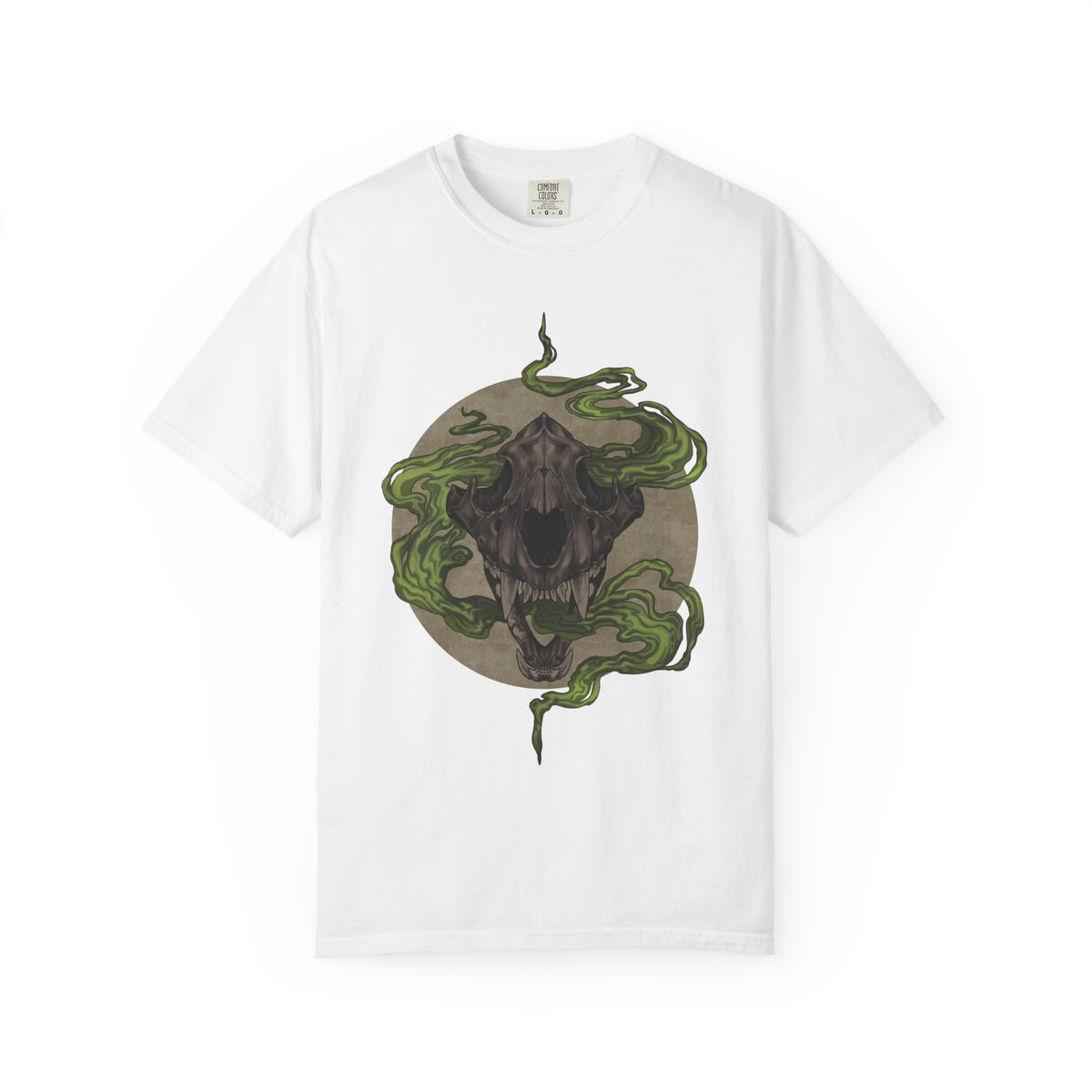 Tiger Skull Creature Shirt | Gothic Animal Tee | Supernatural Art