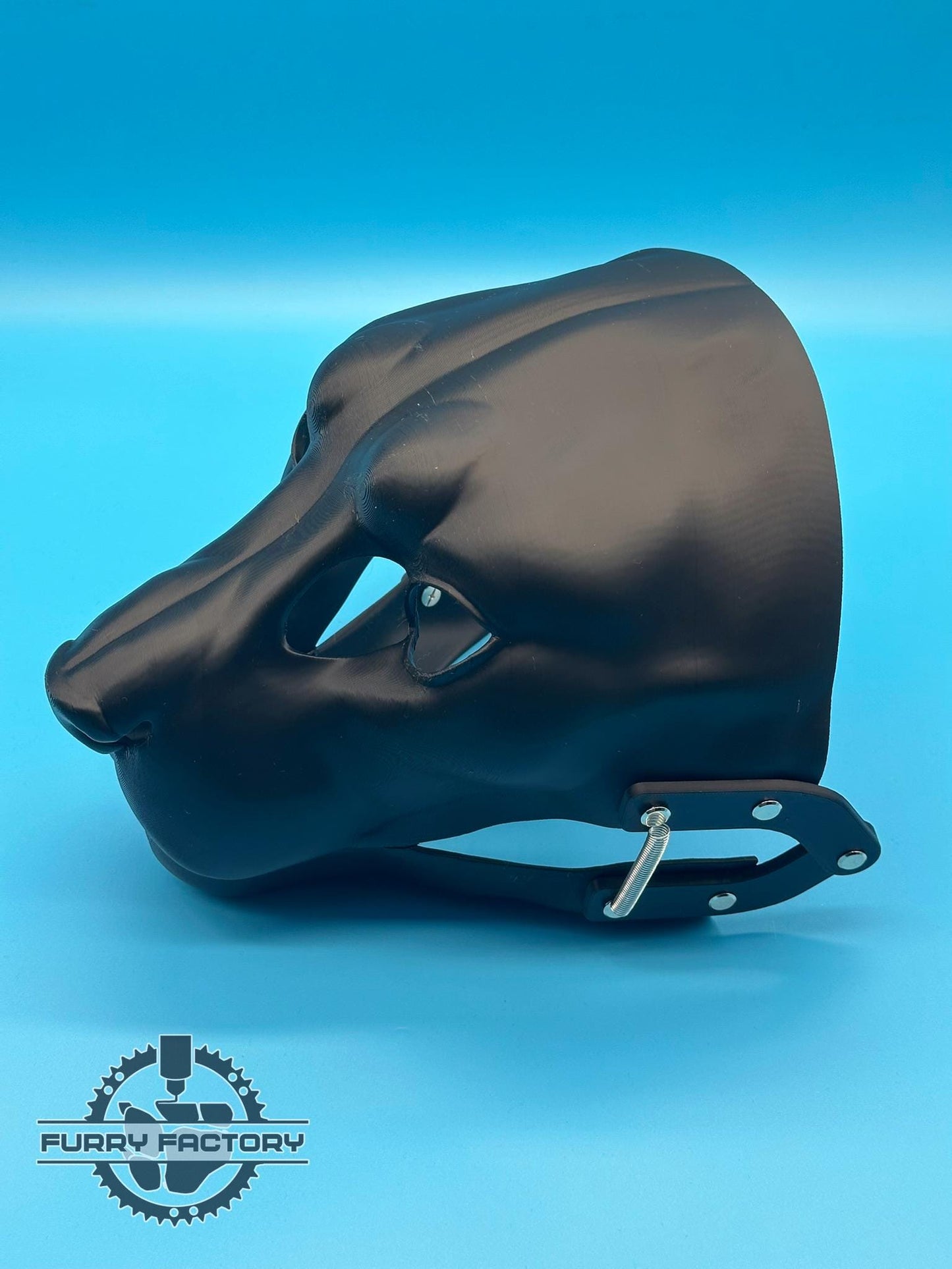 Lynx Fursuit Head Base - Realisitc with Moving jaw (3D printed)