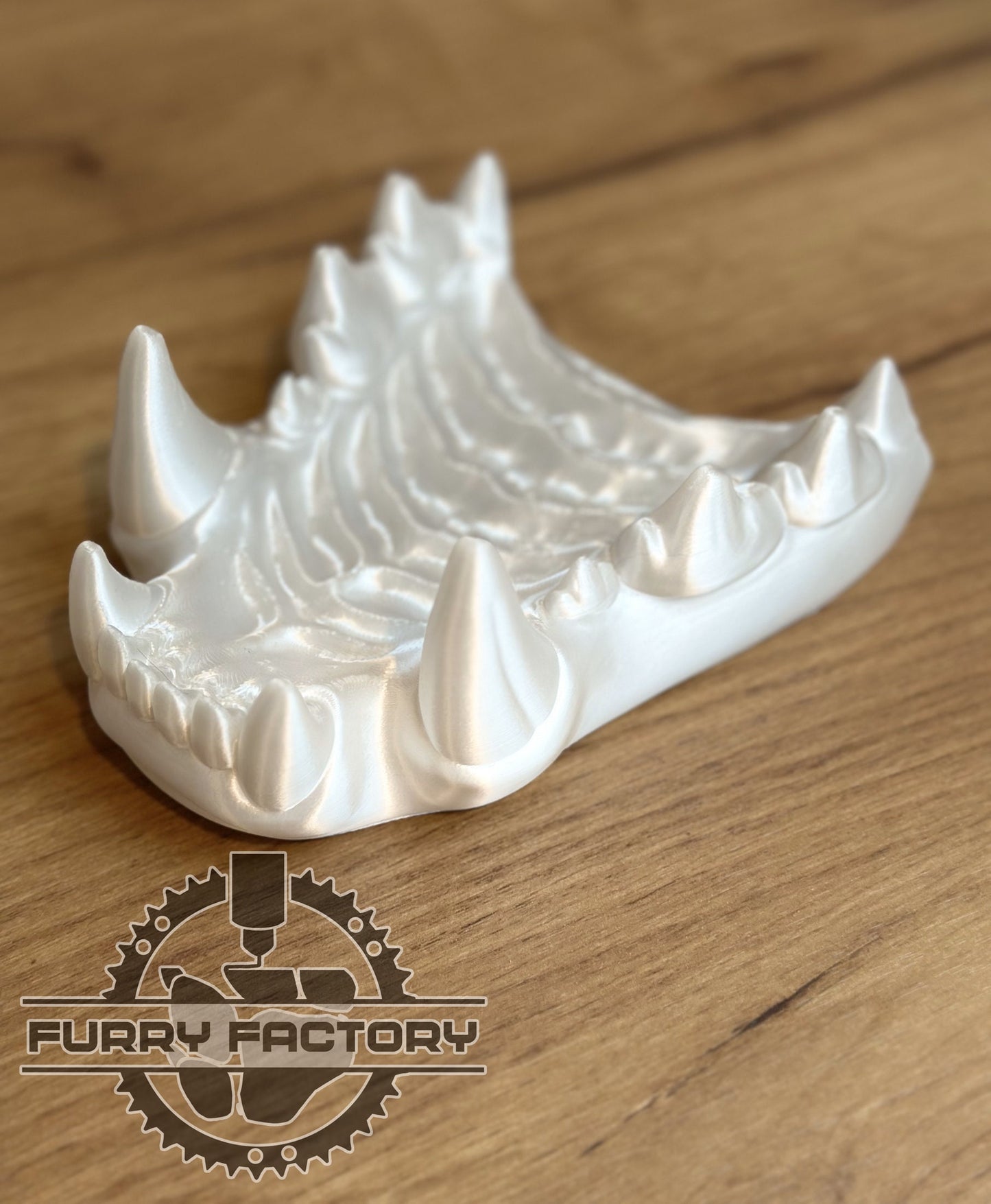 Hyena Fursuit Jaw Set: 3D Printed Realistic Teeth for Yeen Masks