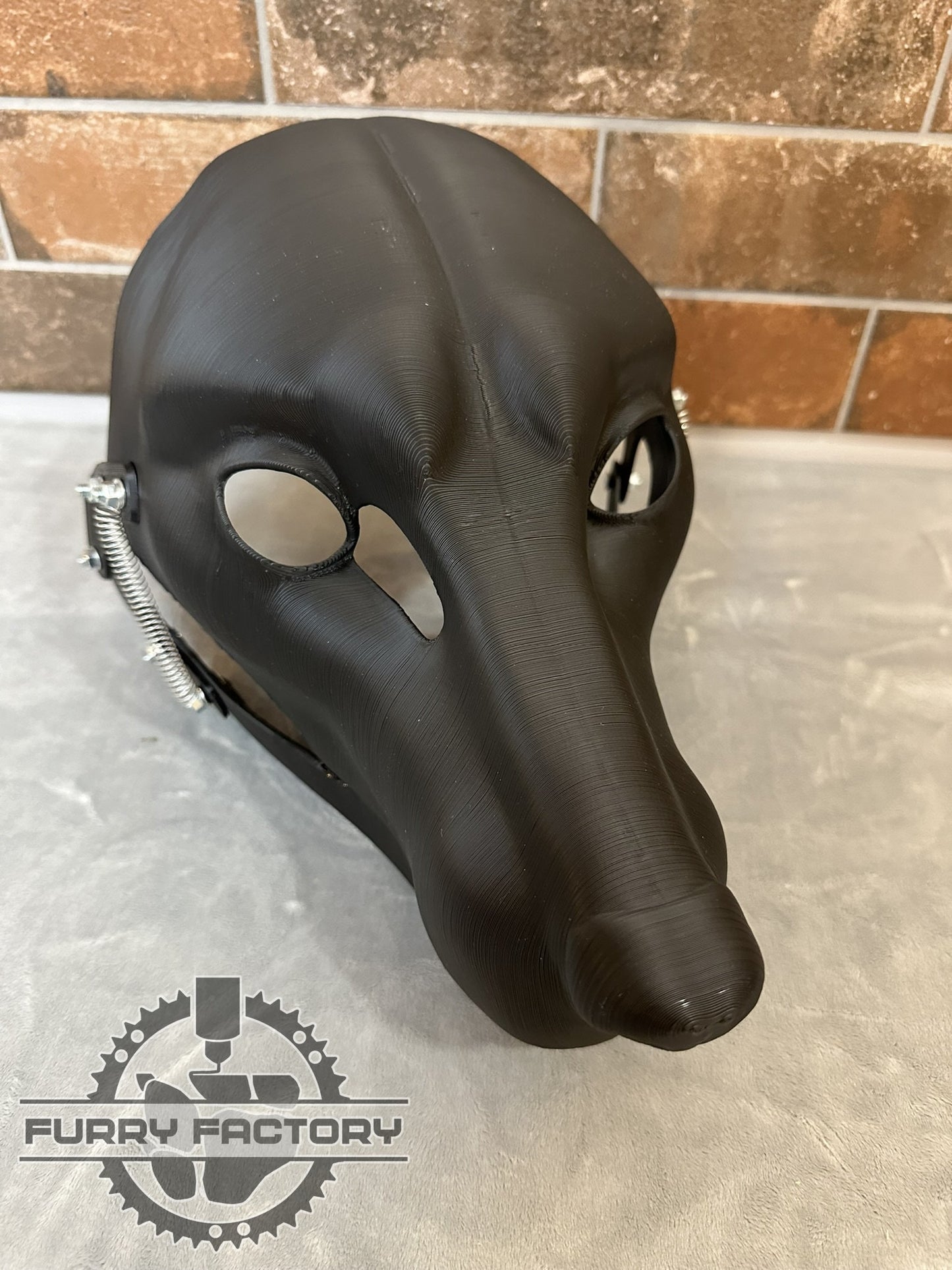 Fox-Fursuit-Kopf-Basis: Realistisches, 3D-gedrucktes, bewegliches Kiefergelenk, Hunde-Blank