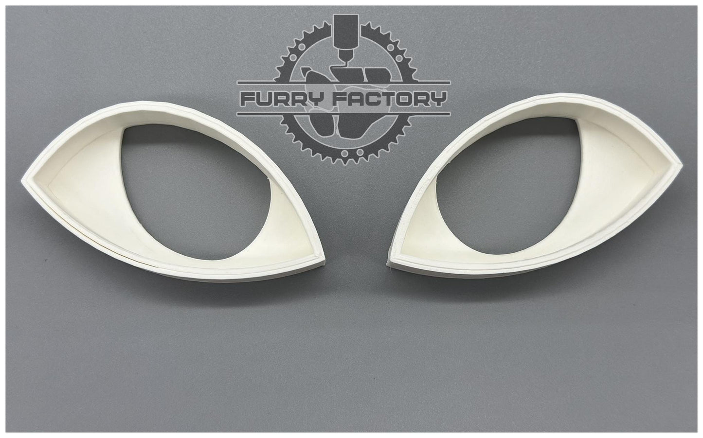 Fursuit Eye Blanks: Fox 3D Printed Semi-Toony Follow-Me Style for DIY Masks