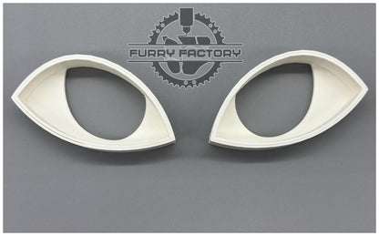 Fursuit Eye Blanks: Fox 3D Printed Semi-Toony Follow-Me Style for DIY Masks