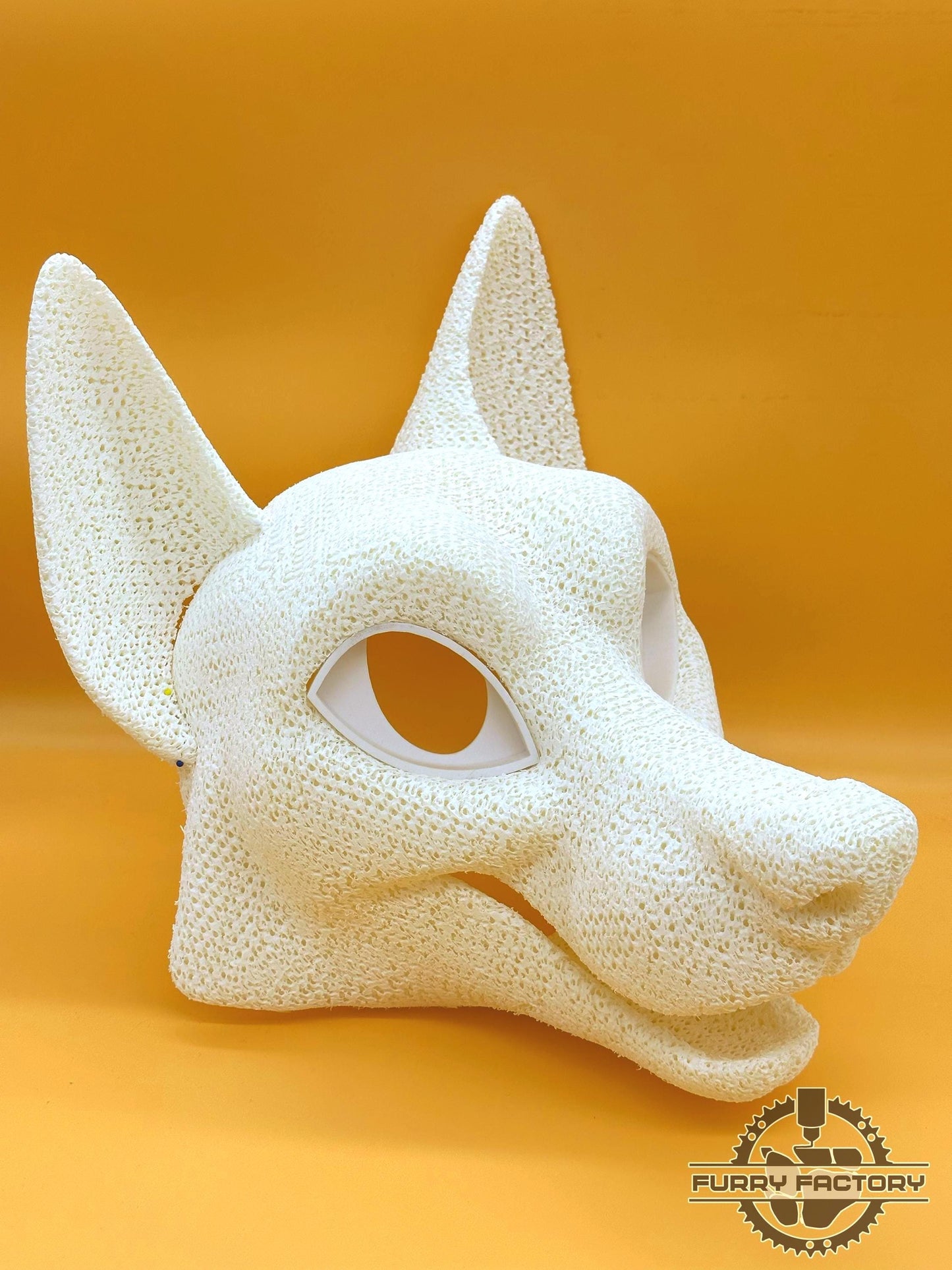Foam TPU Base Toony Fox, Lightweight Fursuit Head, Soft Water Resistant