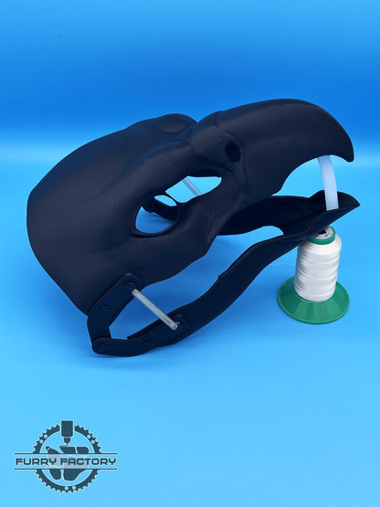 Eagle head base moving jaw, Realistic, 3D printed, DIY cosplay blank