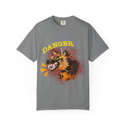 Danger Dog T-Shirt | Grunge Snarling Aggressive Dog Shirt | Dog Lover Gift | Furry Animal Tee | Animal Kingdom