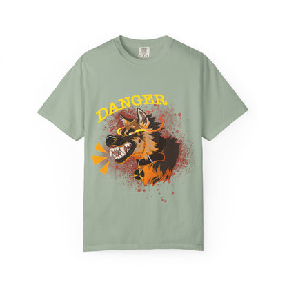 Danger Dog T-Shirt | Grunge Snarling Aggressive Dog Shirt | Dog Lover Gift | Furry Animal Tee | Animal Kingdom