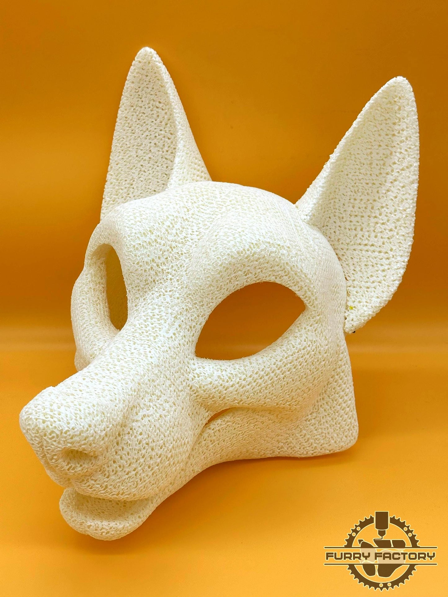 Foam TPU Base Toony Fox, Lightweight Fursuit Head, Soft Water Resistant