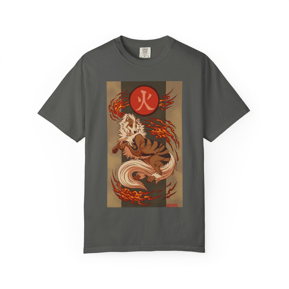okémon x Okami Crossover | Arcanine x Amaterasu Wearable Art Tee | Japanese Wolf Spirit x Fire Hound T-Shirt | Graphic shirt |