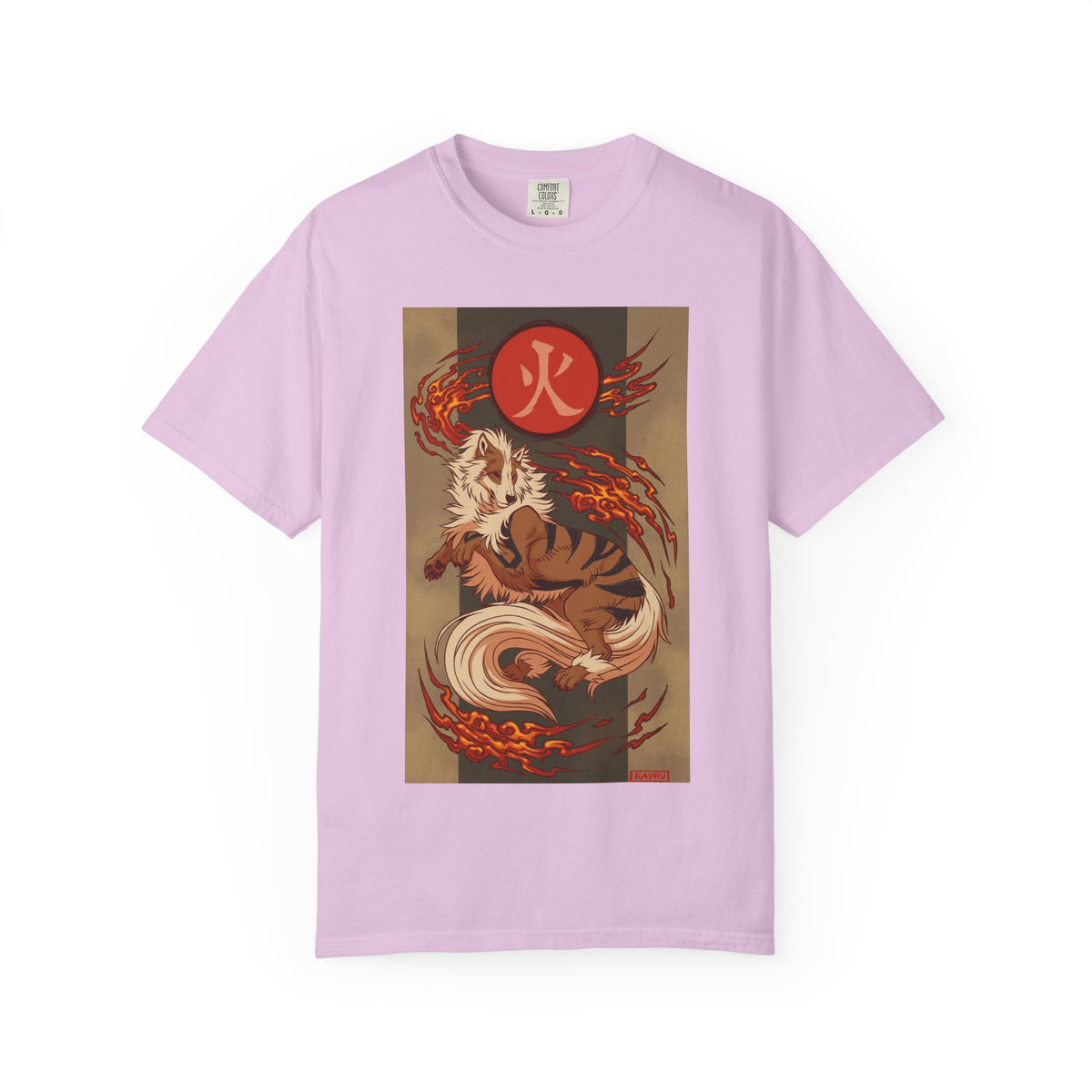okémon x Okami Crossover | Arcanine x Amaterasu Wearable Art Tee | Japanese Wolf Spirit x Fire Hound T-Shirt | Graphic shirt |
