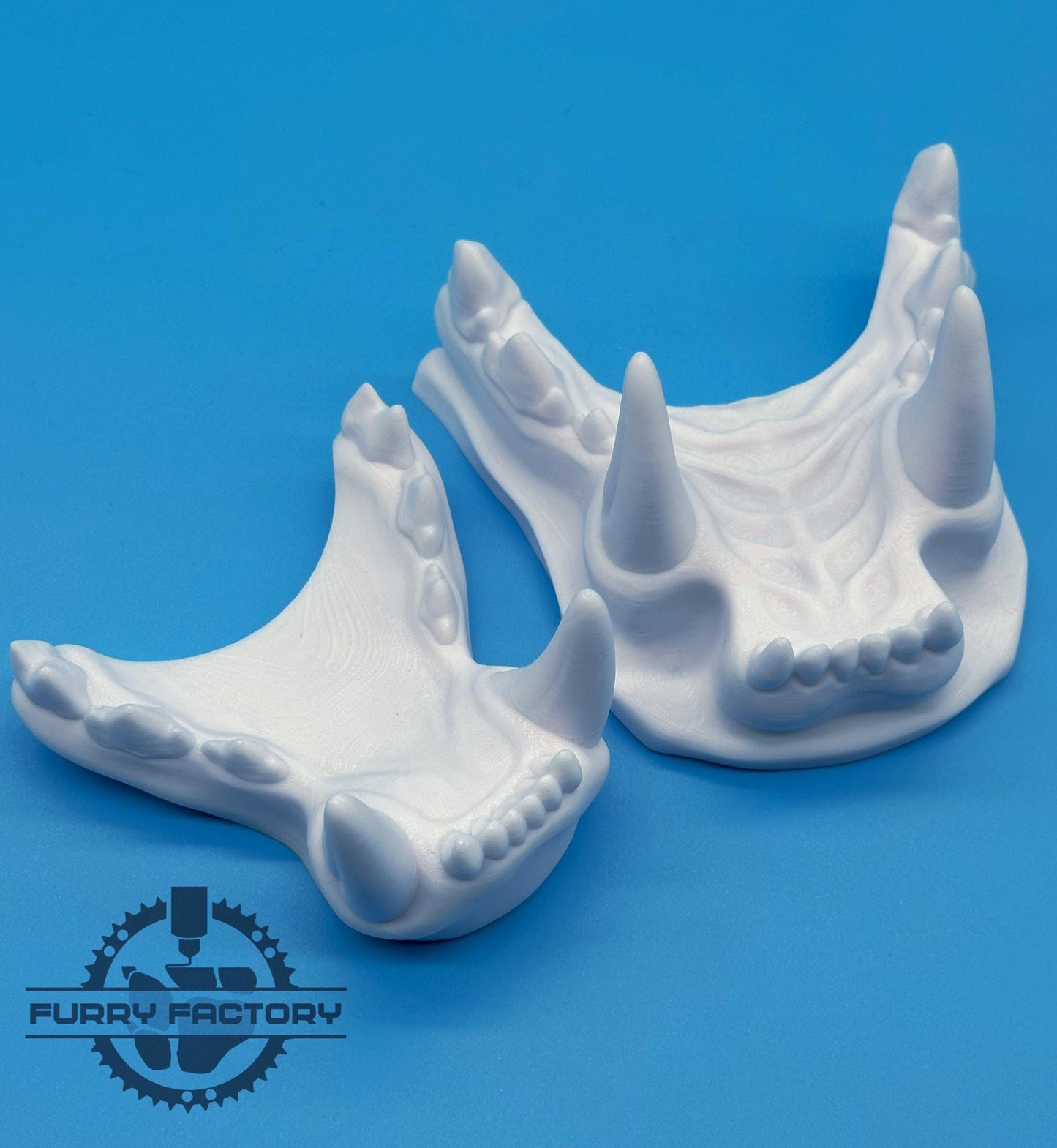 Lion Fursuit Jaw Set: 3D Printed Realistic Big Cat Teeth for Lion Bases
