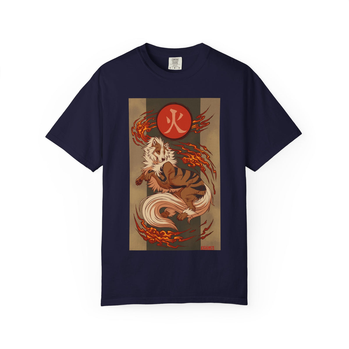 okémon x Okami Crossover | Arcanine x Amaterasu Wearable Art Tee | Japanese Wolf Spirit x Fire Hound T-Shirt | Graphic shirt |