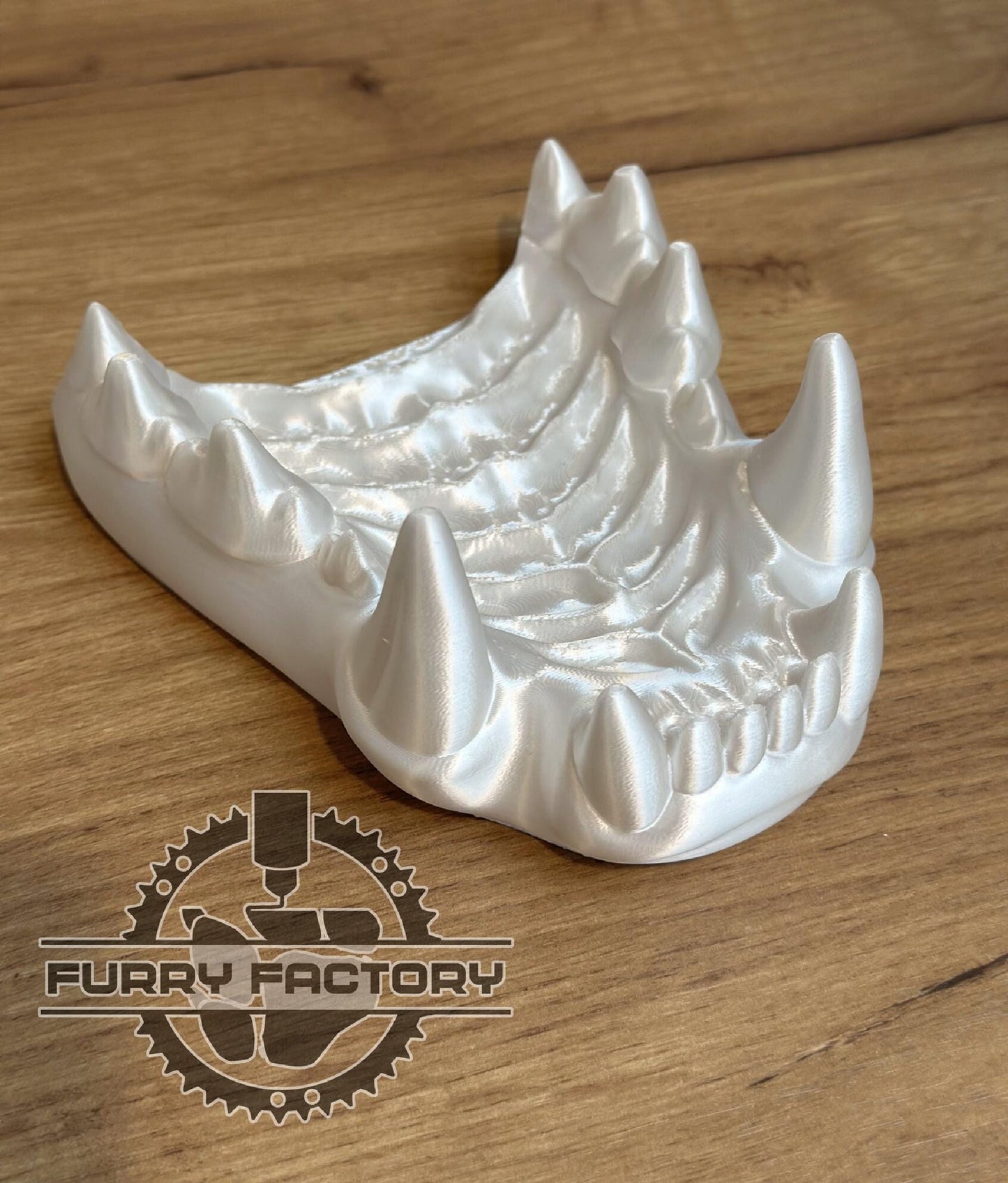 Hyena Fursuit Jaw Set: 3D Printed Realistic Teeth for Yeen Masks