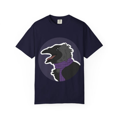 Raven Portrait T-Shirt | Raven with Scarf Graphic Tee