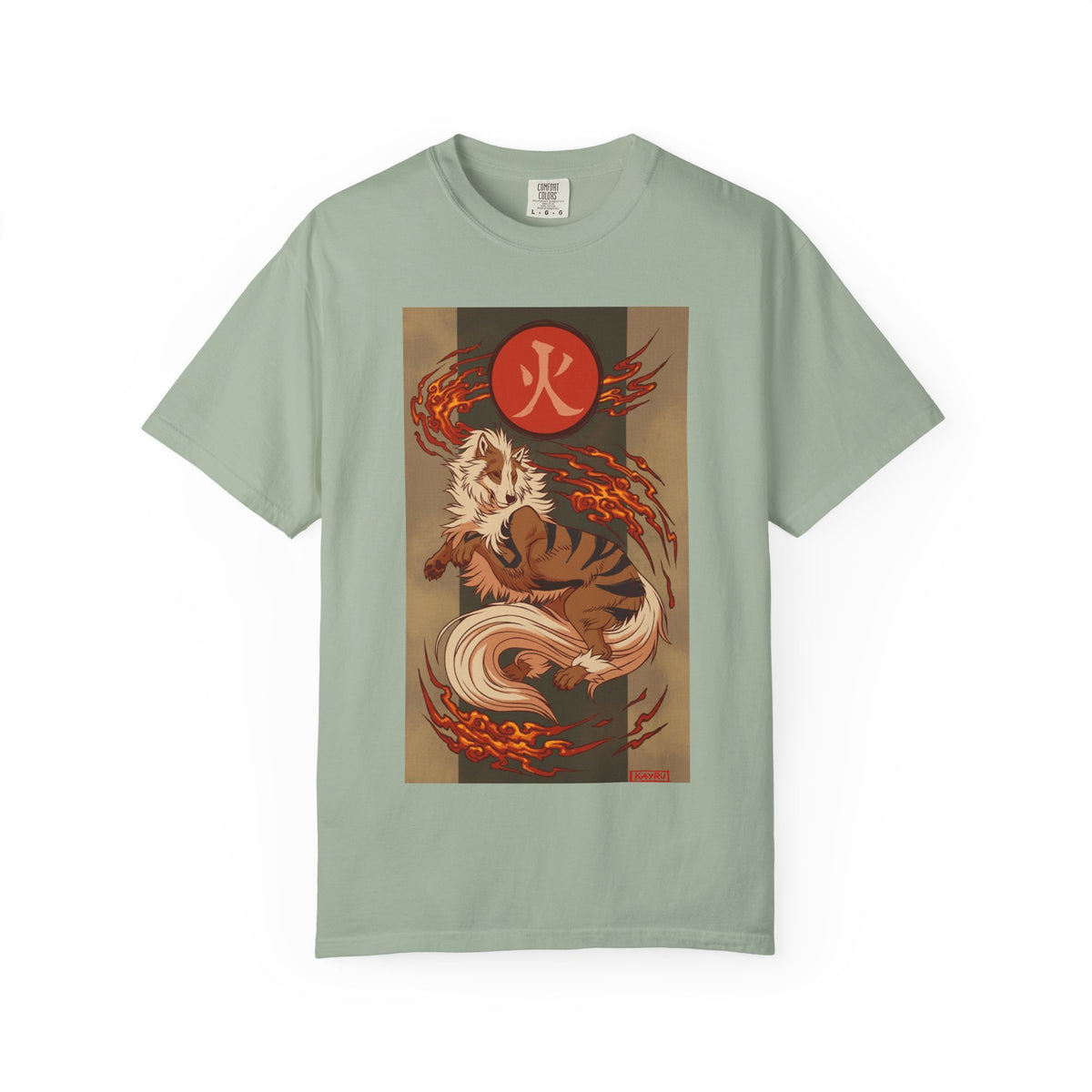 okémon x Okami Crossover | Arcanine x Amaterasu Wearable Art Tee | Japanese Wolf Spirit x Fire Hound T-Shirt | Graphic shirt |