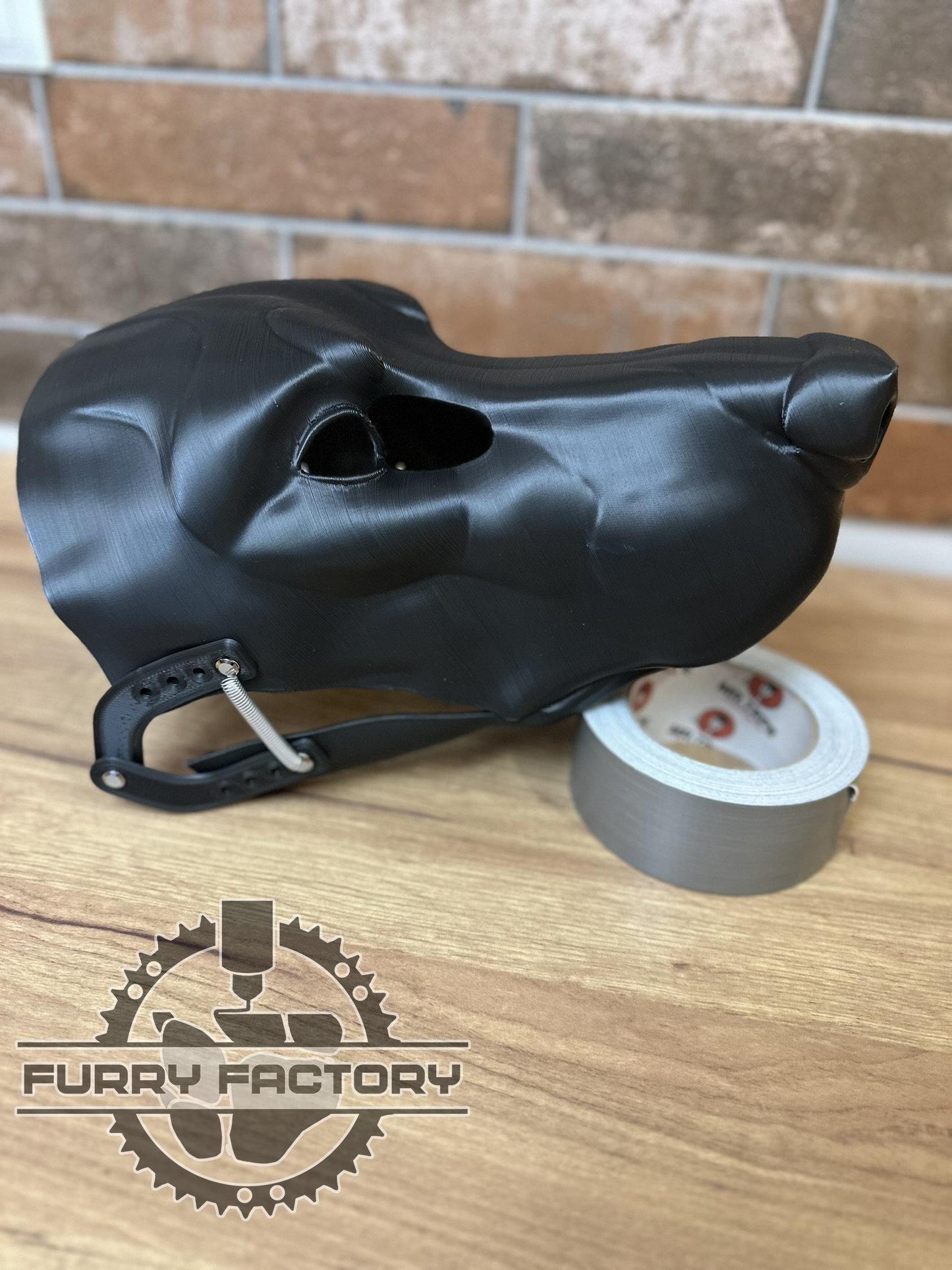 Dobermann Fursuit Kopf Basis: Realistische 3D-gedruckte Kiefer bewegliche Hunde Rohling