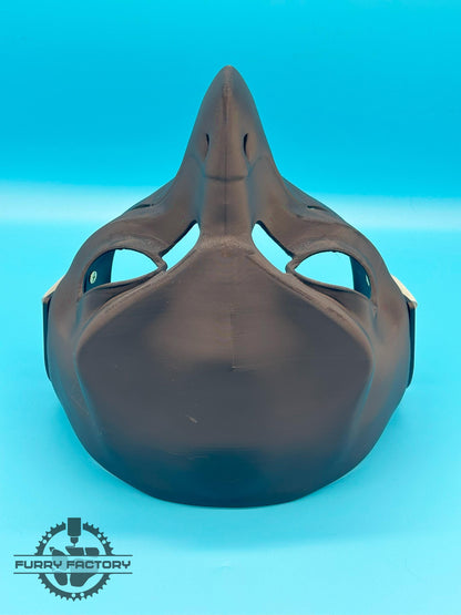 Owl Fursuit Head Base: Realistic 3D Printed Moving Jaw Avian Bird Blank
