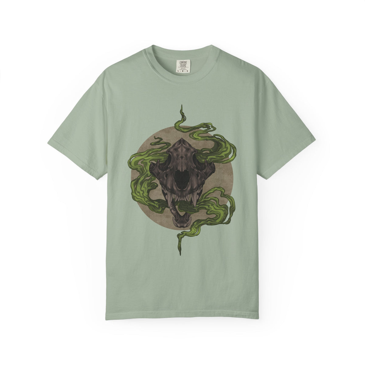 Tiger Skull Creature Shirt | Gothic Animal Tee | Supernatural Art