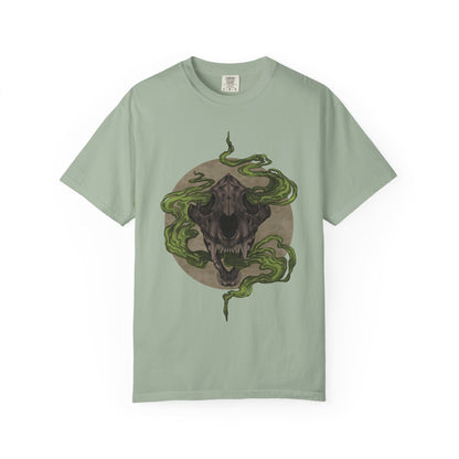 Tiger Skull Creature Shirt | Gothic Animal Tee | Supernatural Art