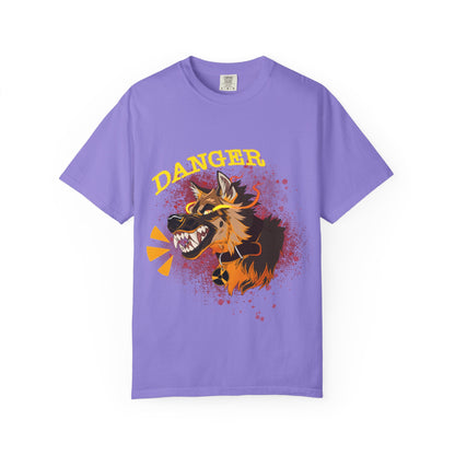Danger Dog T-Shirt | Grunge Snarling Aggressive Dog Shirt | Dog Lover Gift | Furry Animal Tee | Animal Kingdom
